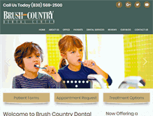 Tablet Screenshot of brushcountrydental.com